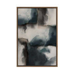 Muted Intersection of Ink and Mist II | Framed Canvas