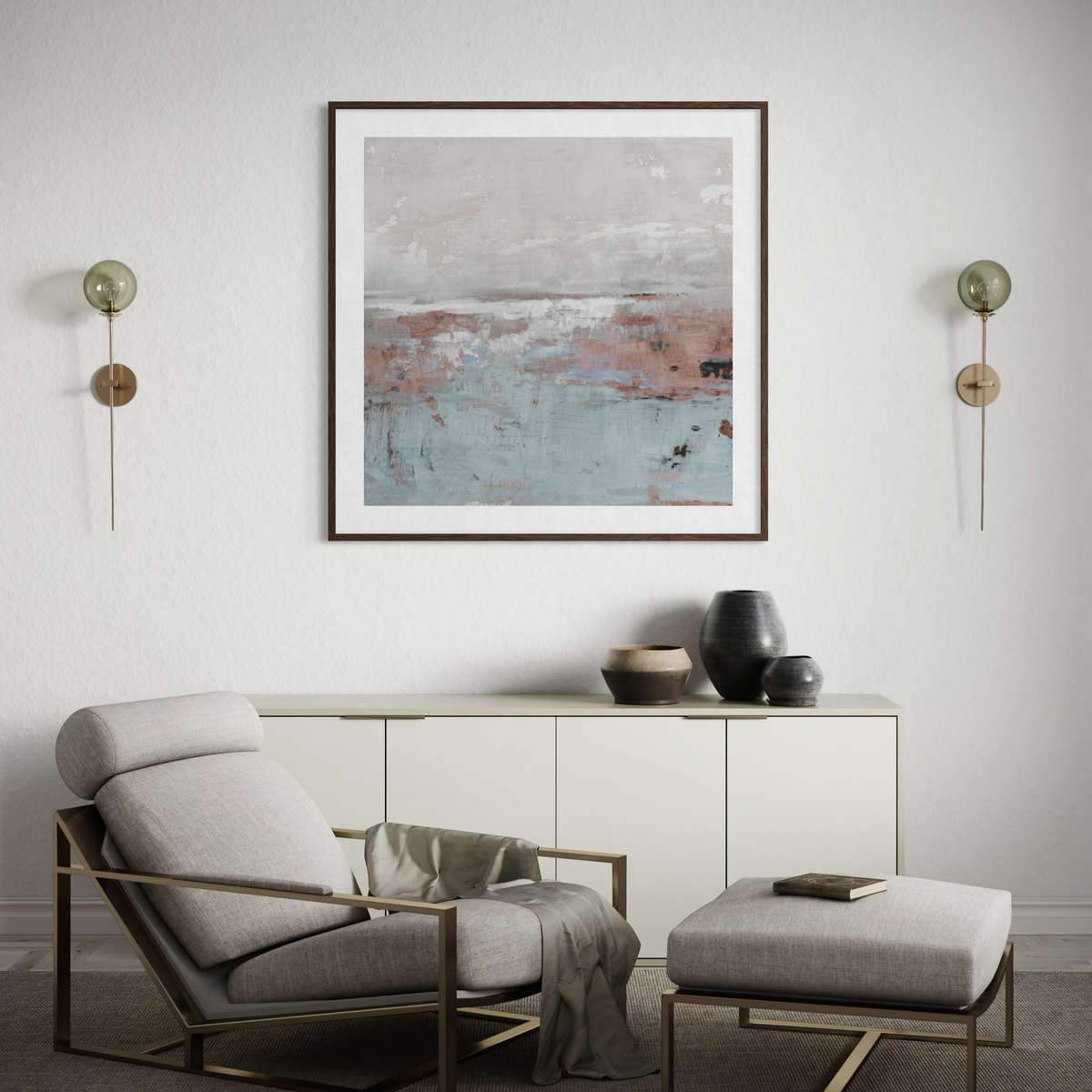 Muted Landscape in Pink