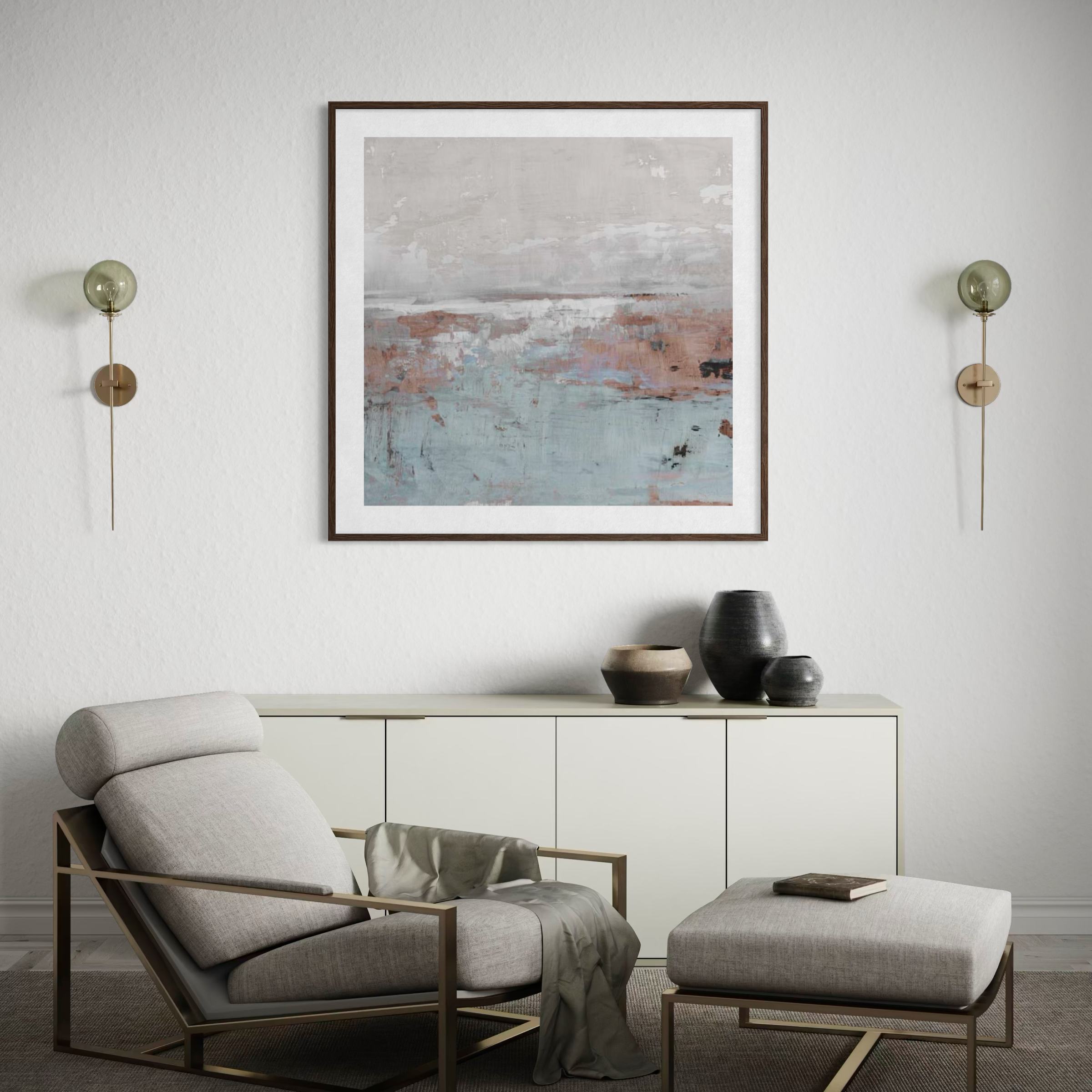 Muted Landscape in Pink