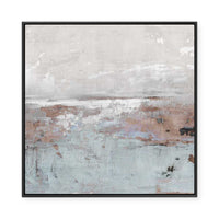Muted Landscape in Pink | Framed Canvas