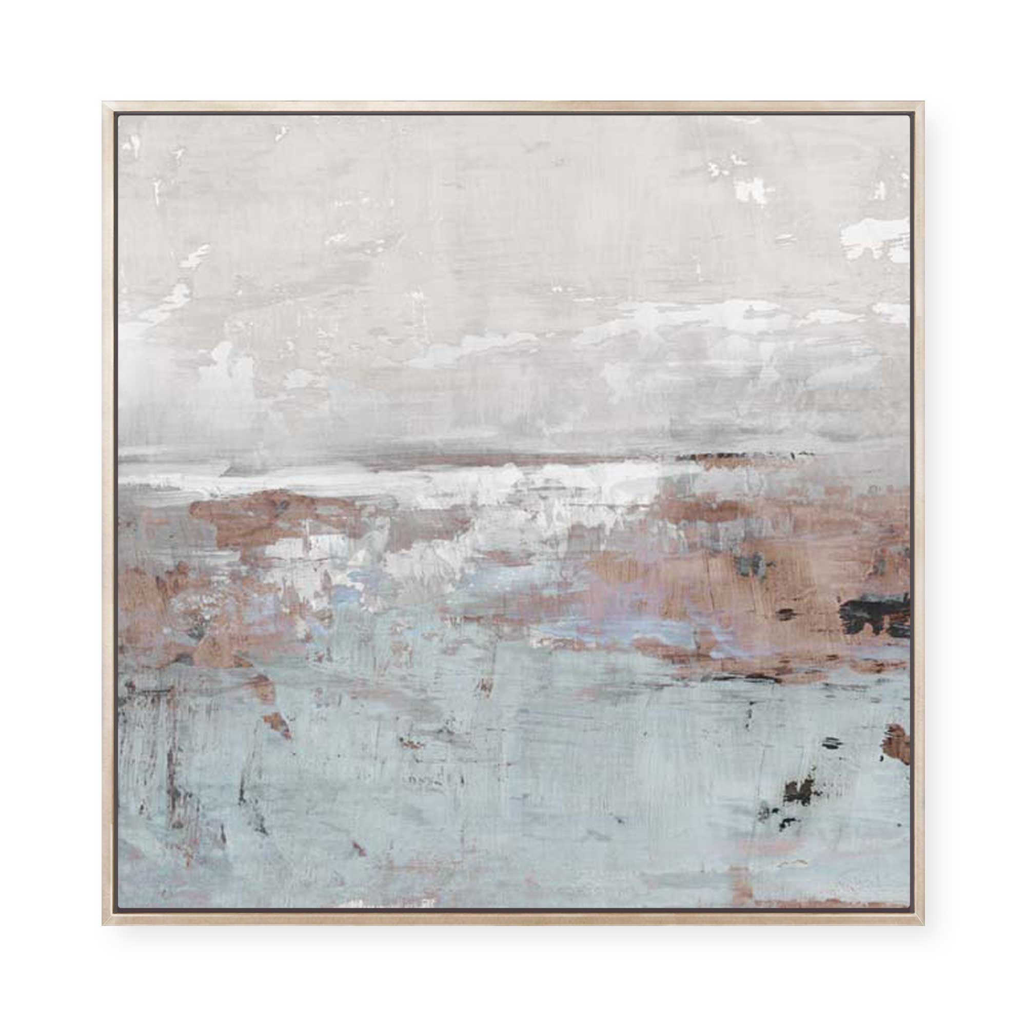 Muted Landscape in Pink | Framed Canvas