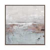 Muted Landscape in Pink | Framed Canvas