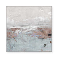 Muted Landscape in Pink | Framed Canvas