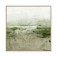 Muted Landscape in Green | Framed Canvas