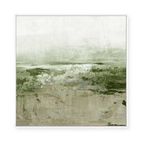 Muted Landscape in Green | Framed Canvas