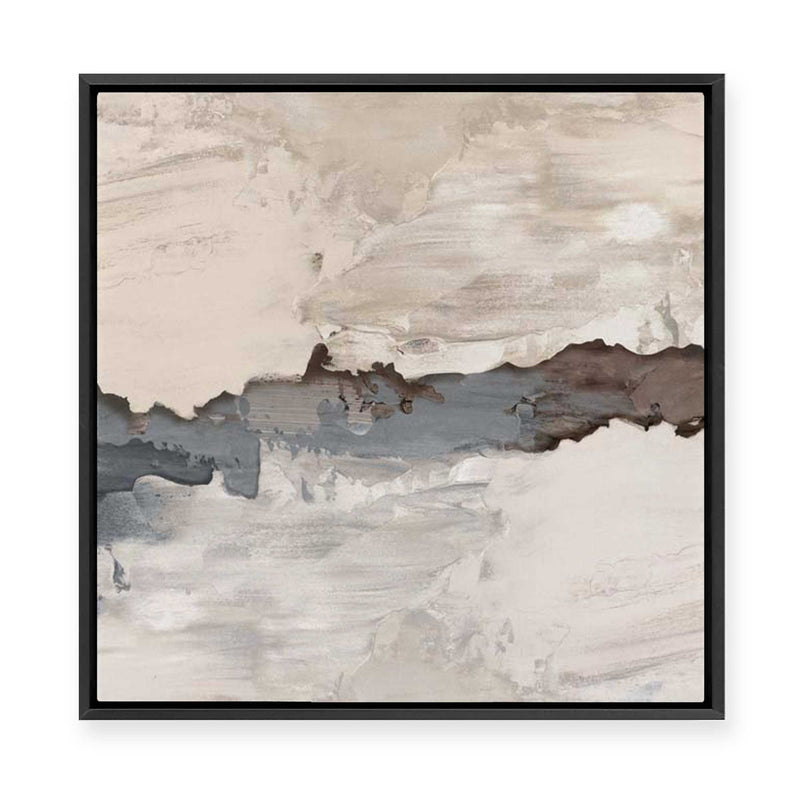 Muted Layers of Earth and Sky | Framed Canvas