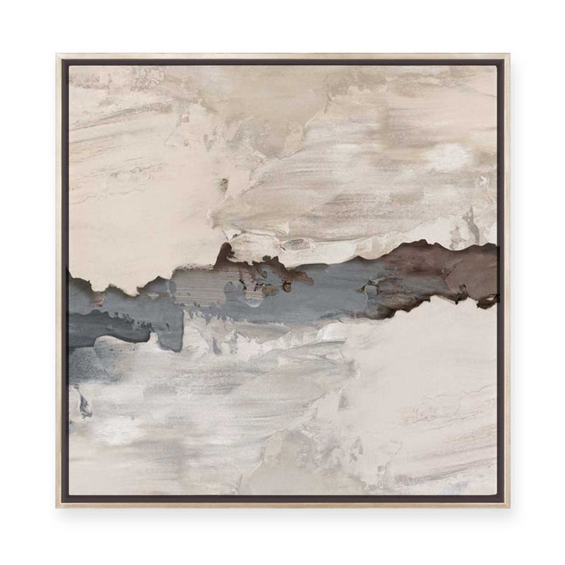 Muted Layers of Earth and Sky | Framed Canvas