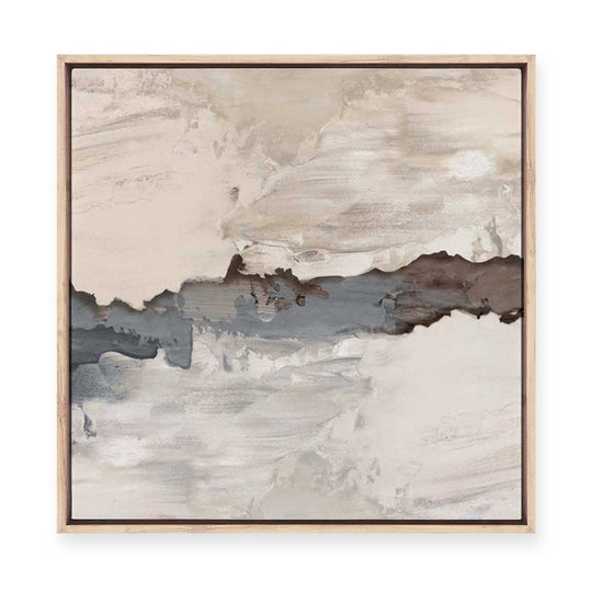 Muted Layers of Earth and Sky | Framed Canvas