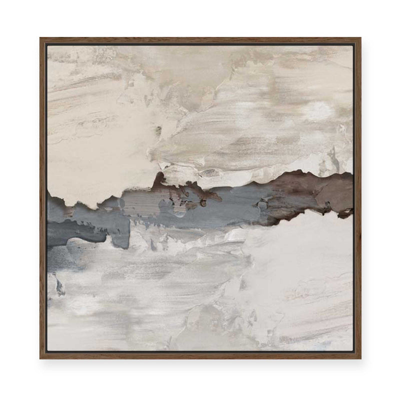 Muted Layers of Earth and Sky | Framed Canvas