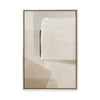 Muted Layers of Geometric Calm | Framed Canvas