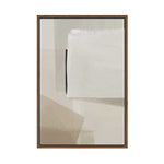 Muted Layers of Geometric Calm | Framed Canvas