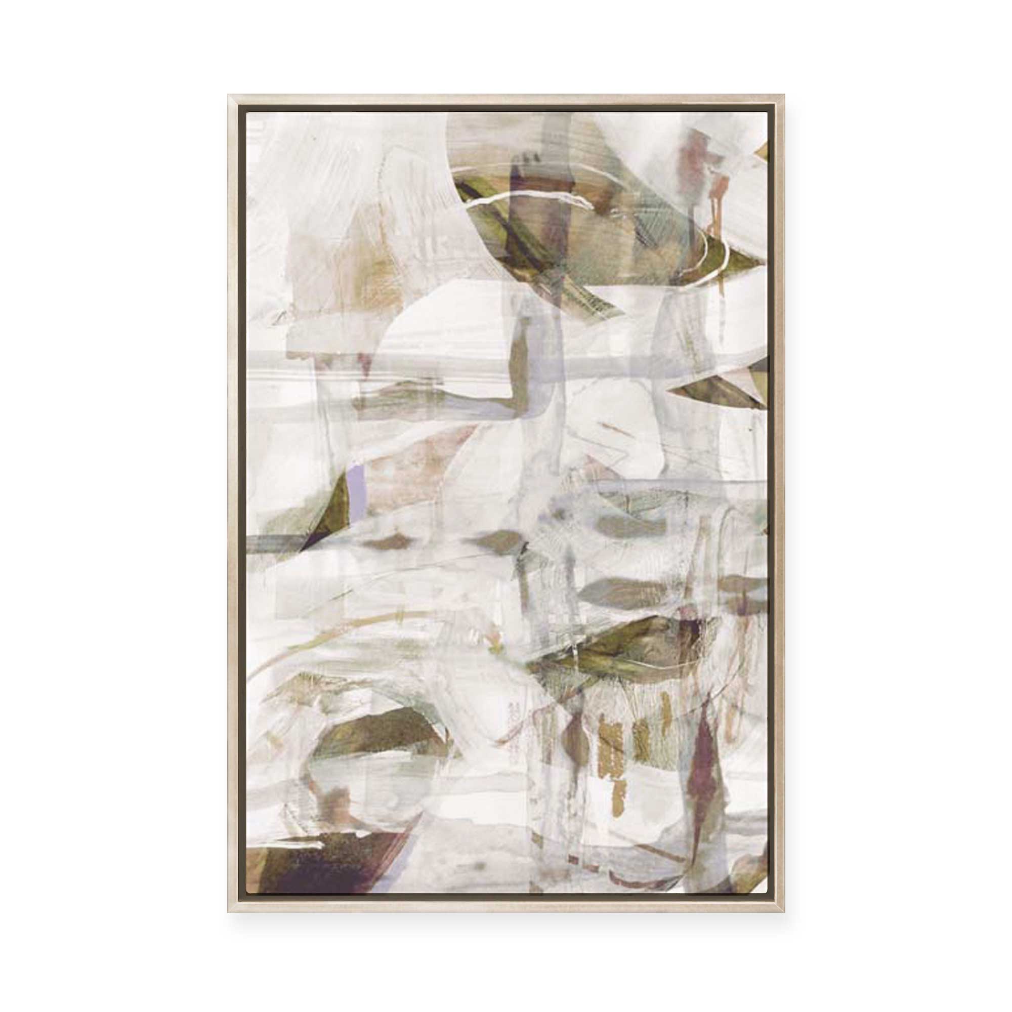 Muted Layers of Reflection II | Framed Canvas