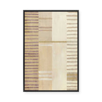 Muted Lines and Soft Intersection | Framed Canvas