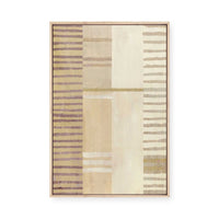 Muted Lines and Soft Intersection | Framed Canvas