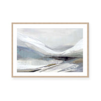 Muted Mountains Over Calm Waters