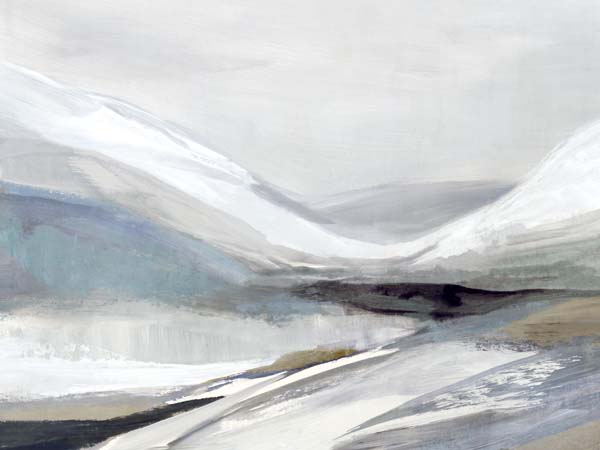 Muted Mountains Over Calm Waters