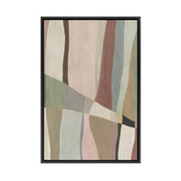 Muted Paths of Gentle Intersection | Framed Canvas