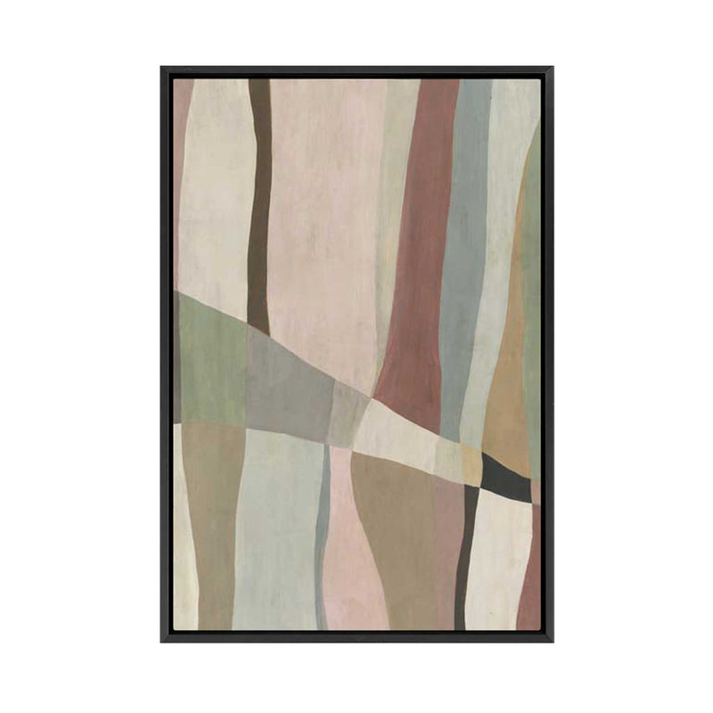 Muted Paths of Gentle Intersection | Framed Canvas