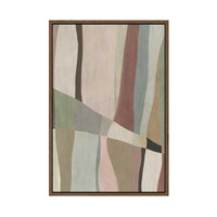 Muted Paths of Gentle Intersection | Framed Canvas