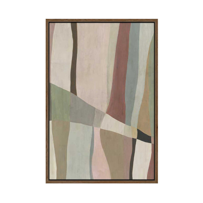 Muted Paths of Gentle Intersection | Framed Canvas