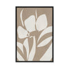 Abstract Petals in Fawn II | Framed Canvas