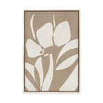 Abstract Petals in Fawn II | Framed Canvas