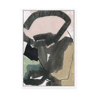 Muted Shapes in Motion II | Framed Canvas