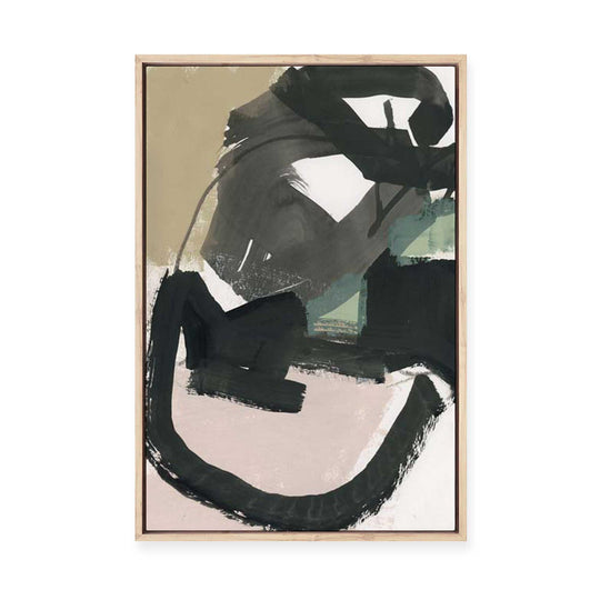 Muted Shapes in Motion I | Framed Canvas