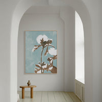 Naïve Floral Silhouette II | Framed Canvas