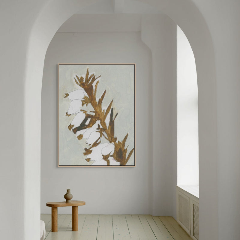 Naïve Floral Silhouette I | Framed Canvas
