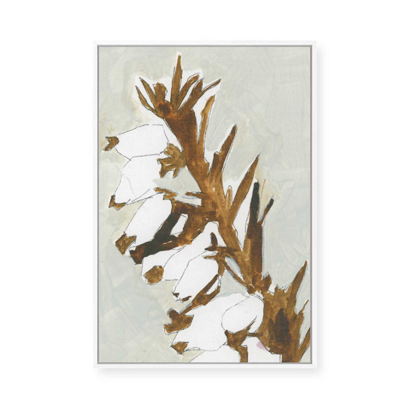 Naïve Floral Silhouette I | Framed Canvas
