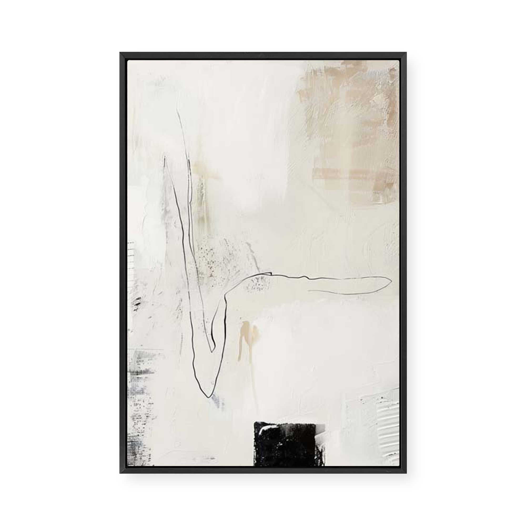 Neutral Balance III | Framed Canvas