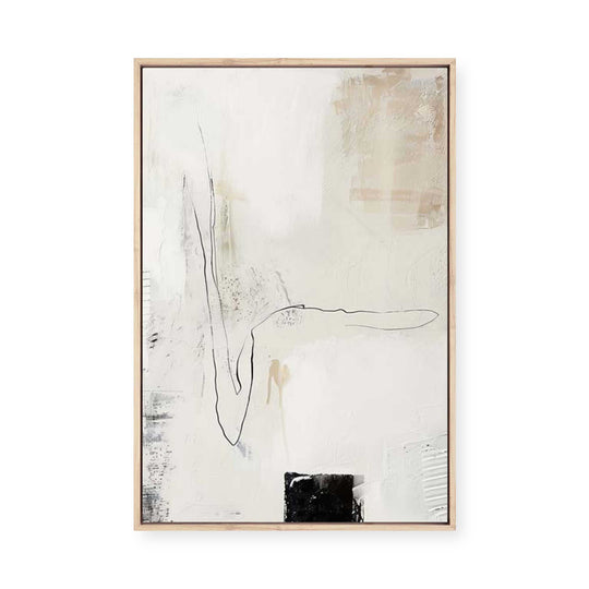 Neutral Balance III | Framed Canvas