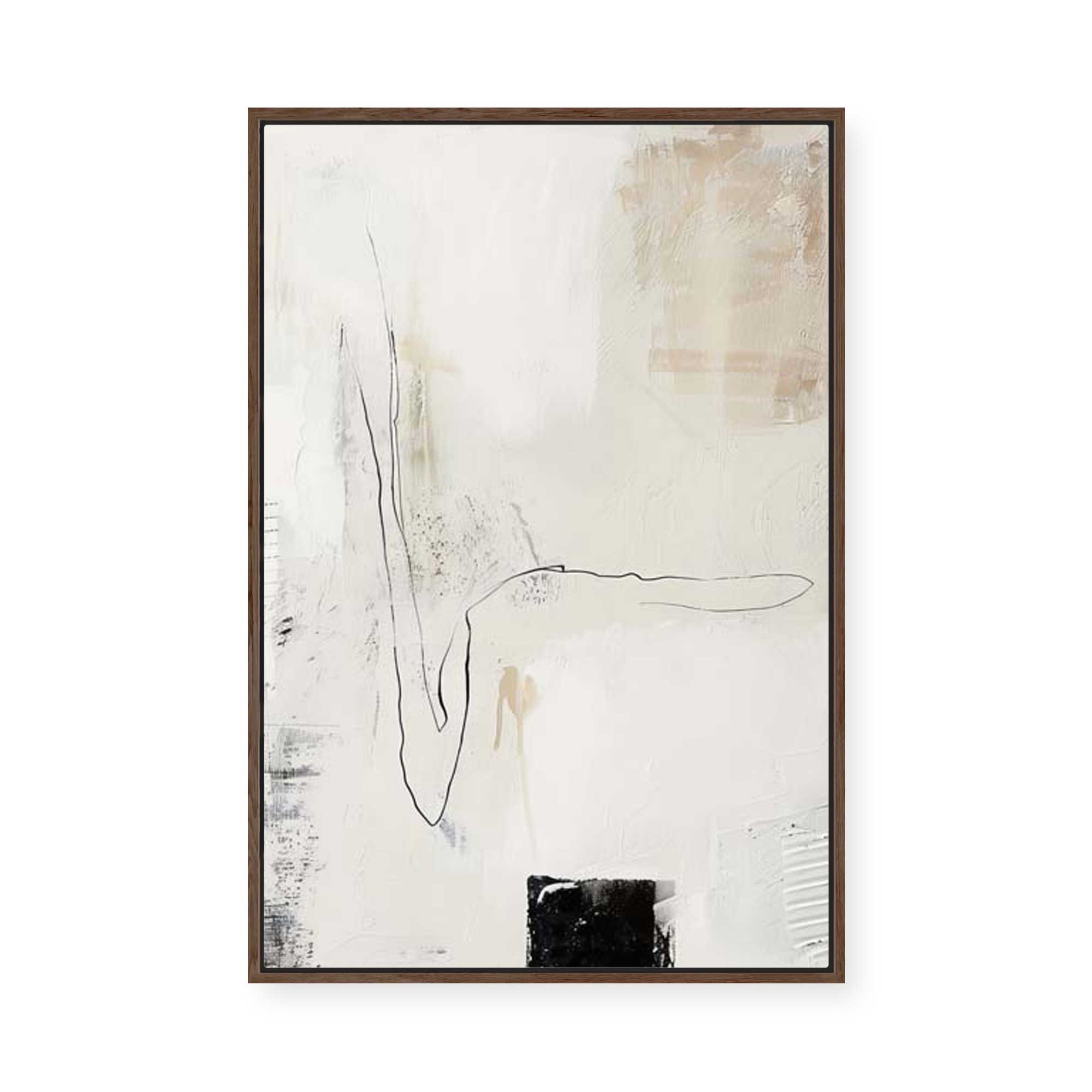 Neutral Balance III | Framed Canvas