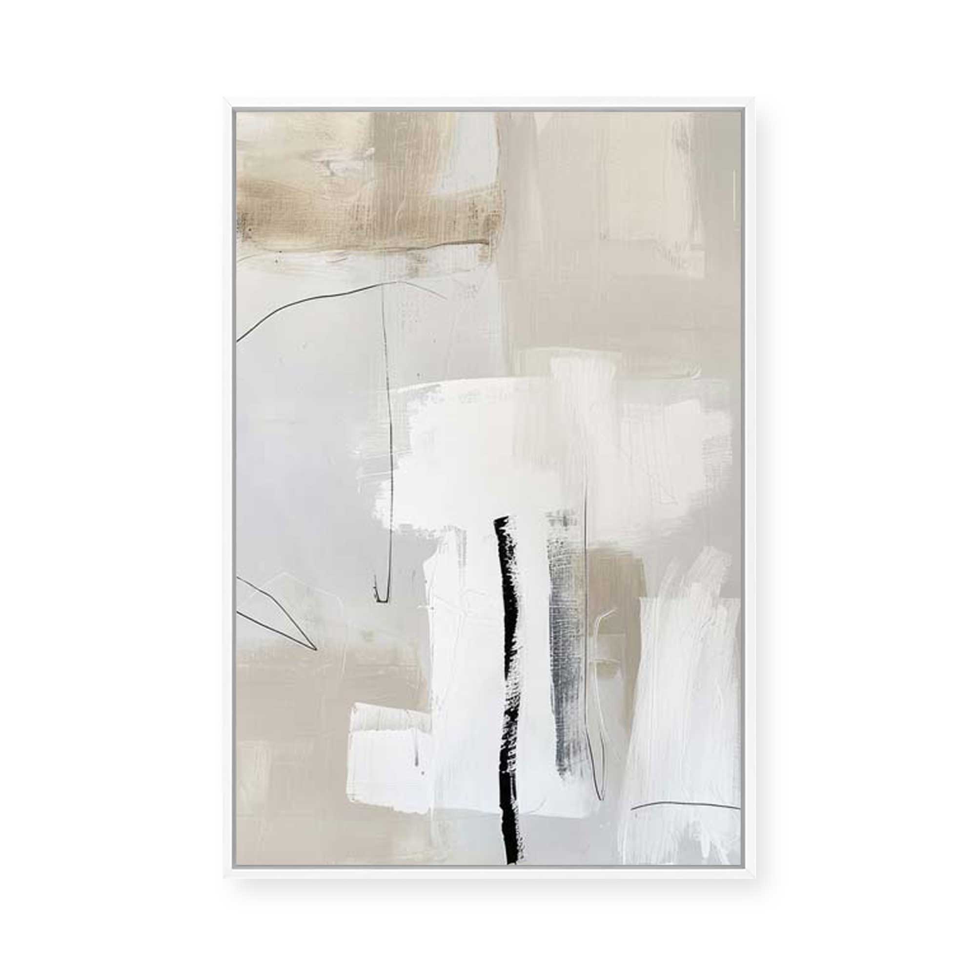 Neutral Balance II | Framed Canvas
