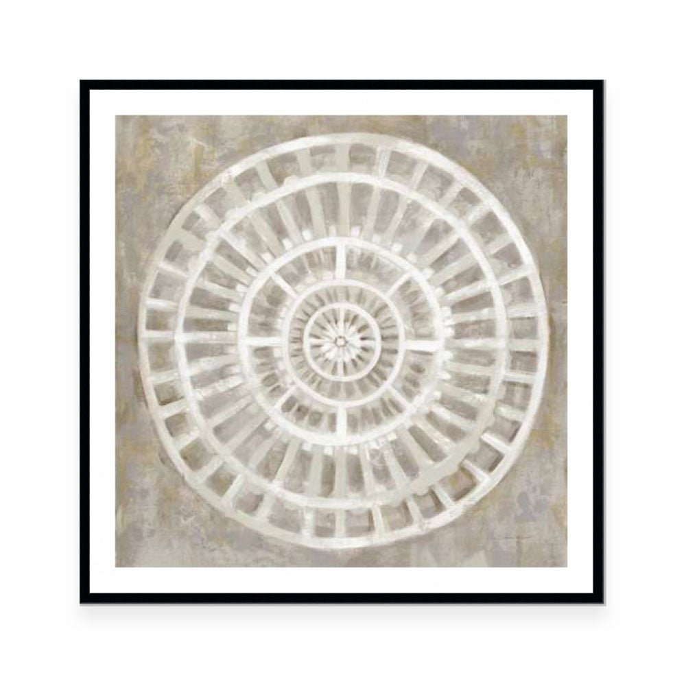 Neutral Textured Medallion