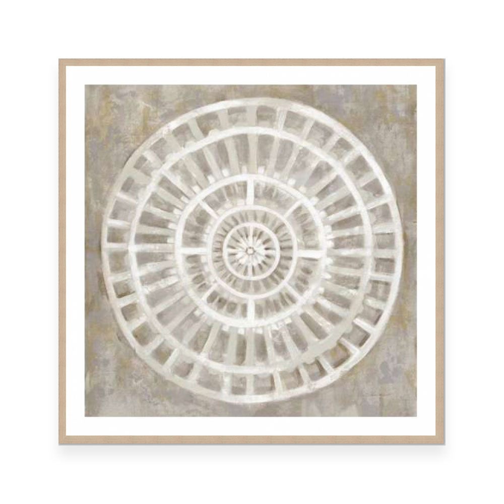 Neutral Textured Medallion