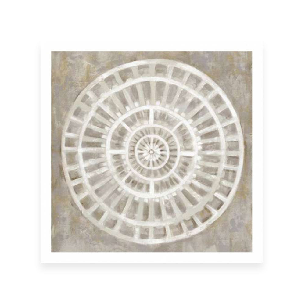 Neutral Textured Medallion