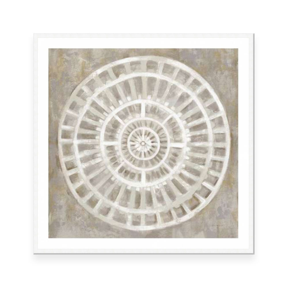 Neutral Textured Medallion