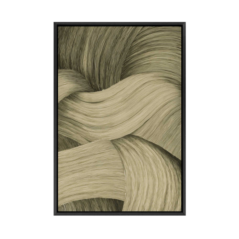 Olive Pigment | Framed Canvas