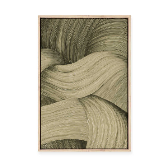 Olive Pigment | Framed Canvas