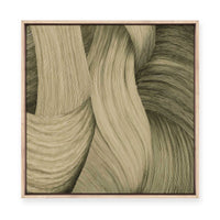 Olive Pigment | Square | Framed Canvas