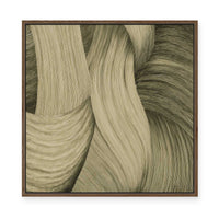 Olive Pigment | Square | Framed Canvas