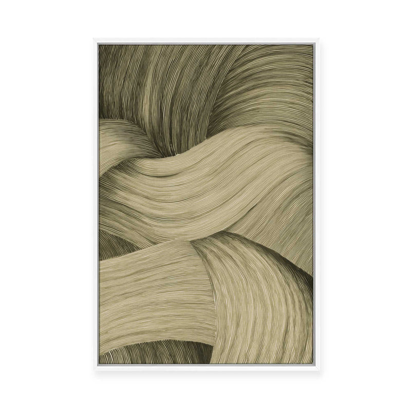 Olive Pigment | Framed Canvas