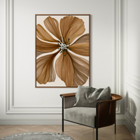 Organic Earth Flower I | Framed Canvas