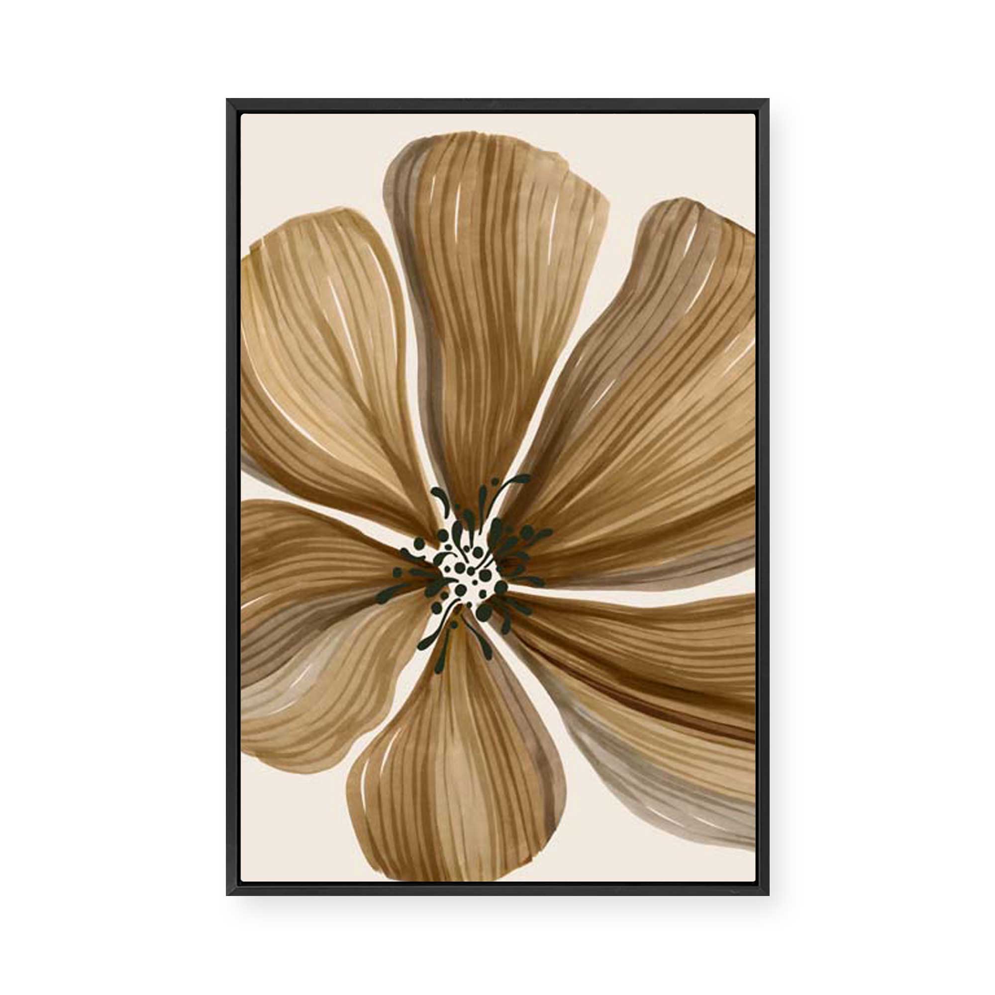 Organic Earth Flower II | Framed Canvas