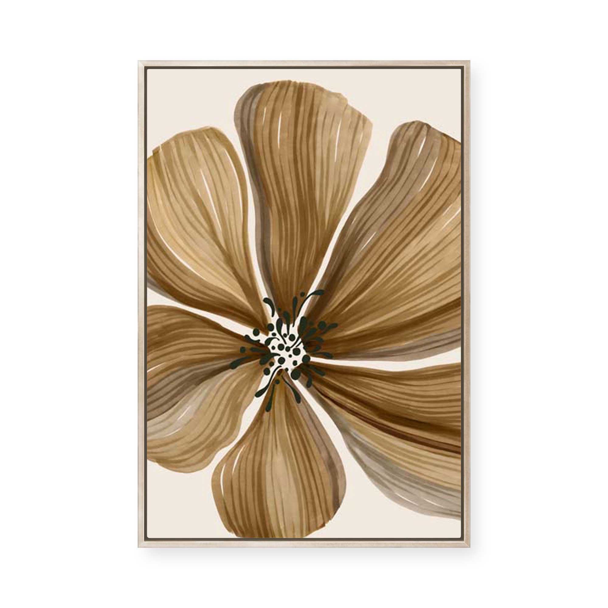 Organic Earth Flower II | Framed Canvas