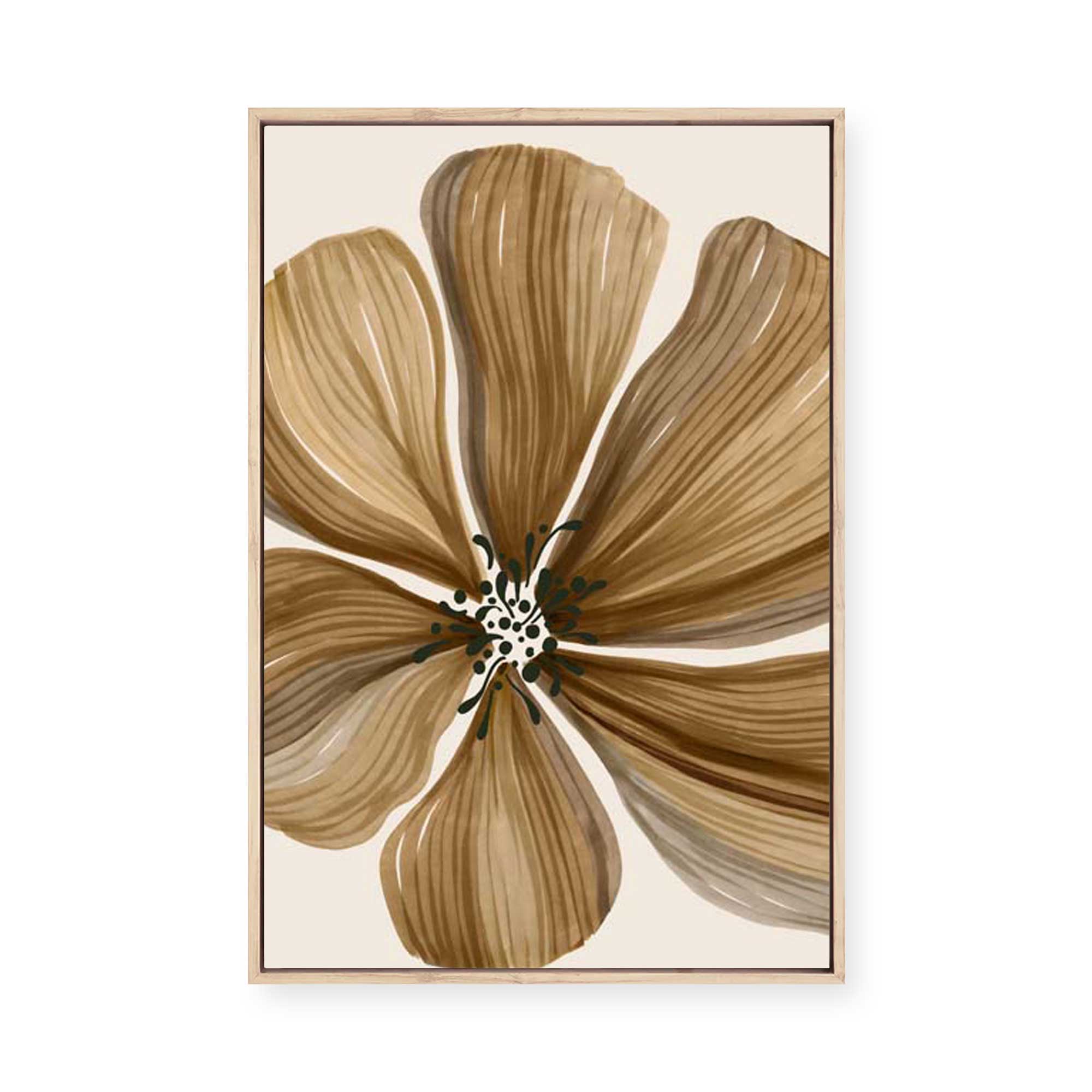 Organic Earth Flower II | Framed Canvas