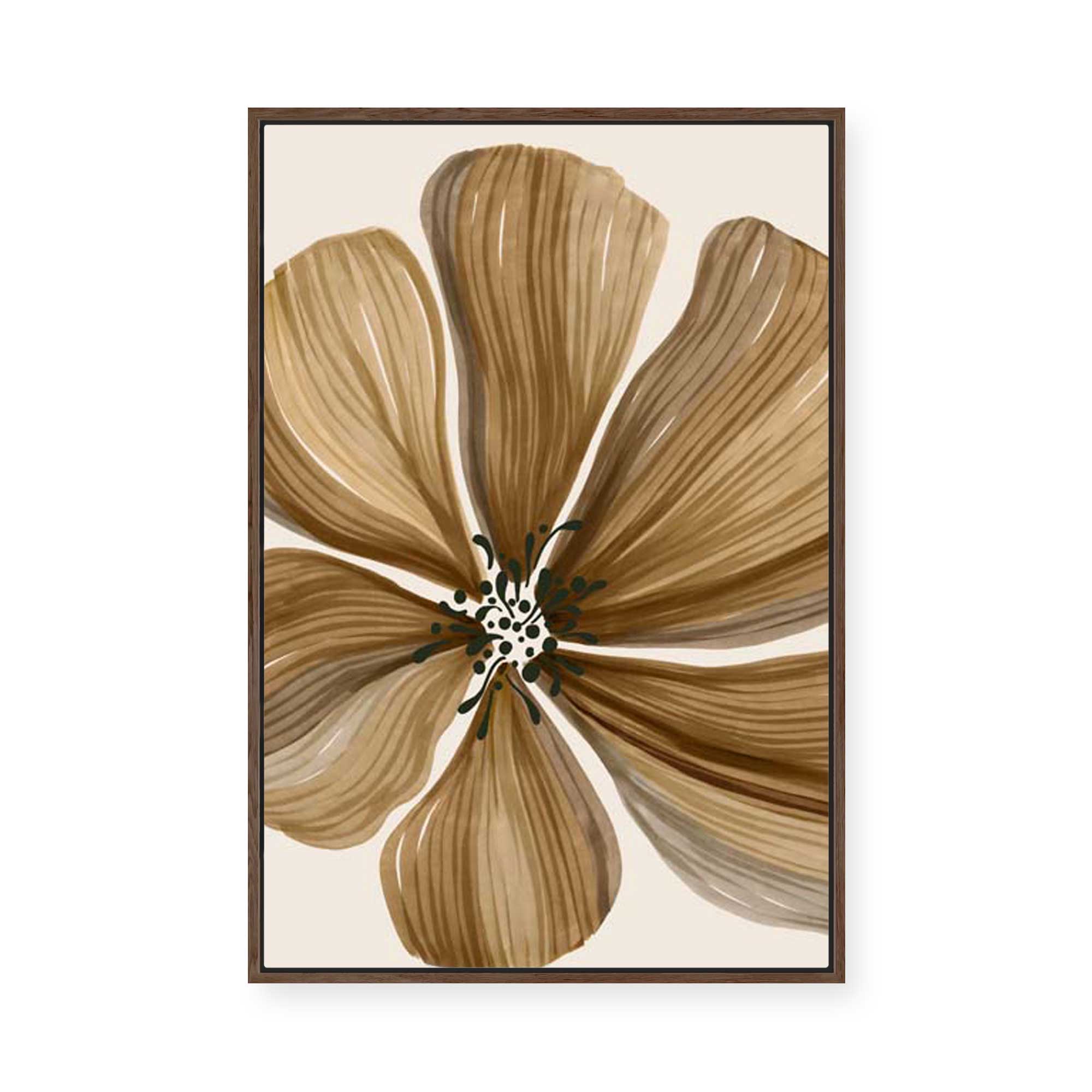 Organic Earth Flower II | Framed Canvas