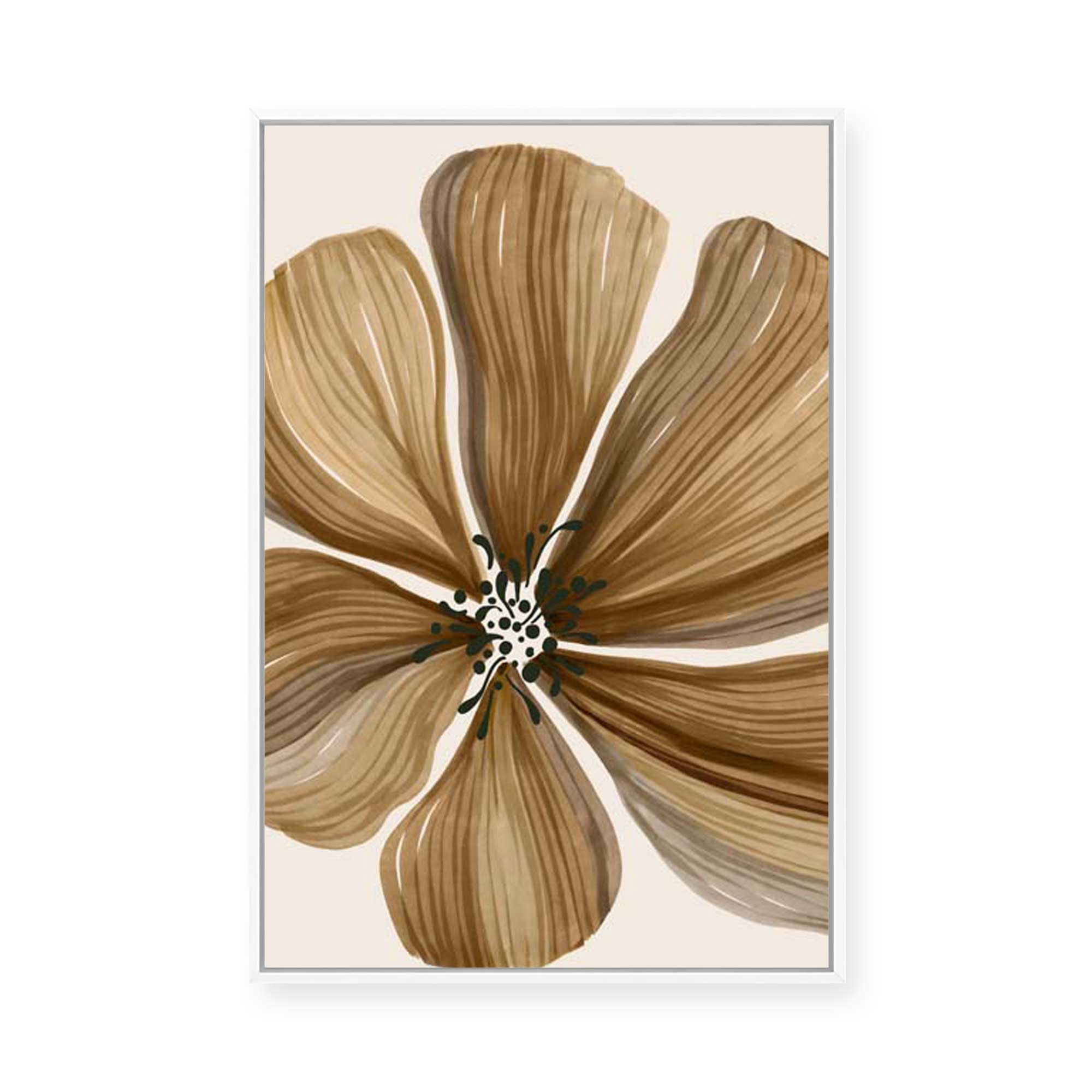 Organic Earth Flower II | Framed Canvas